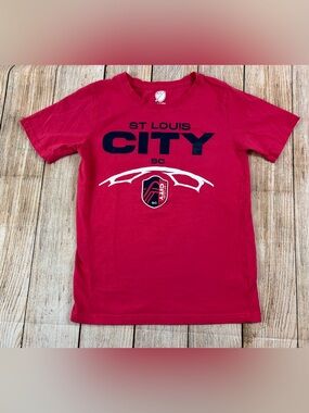 MLS St Louis City SC Soccer T Shirt Kids Youth Large 12/14